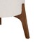 Baxton Studio Elkie Japandi Cream Boucle Fabric and Walnut Brown Finished Wood Ottoman Footstool 233-13322-ZORO - alternate 6